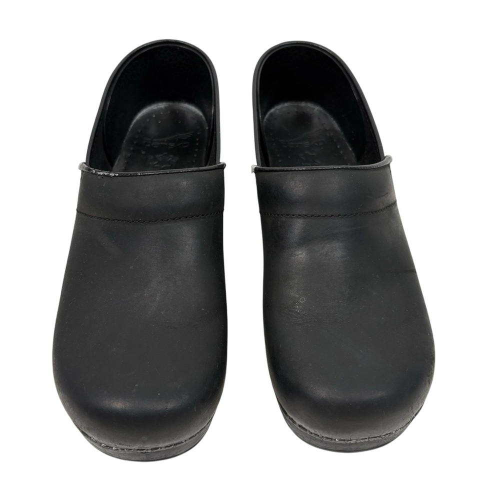 Dansko 40 Womens Solid Black Slip On Clogs Career Work Office Comfort Nurse Shoe - Picture 2 of 10